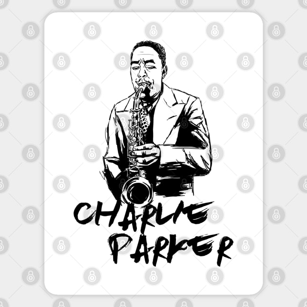 Charlie Parker Sticker by ThunderEarring